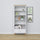 Wooden shelf 1S 80 Scandi white / oak