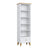 Wooden shelf 1S 57 Scandi white / oak