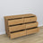 Pine chest of drawers 6S 154 Scandi natural pine