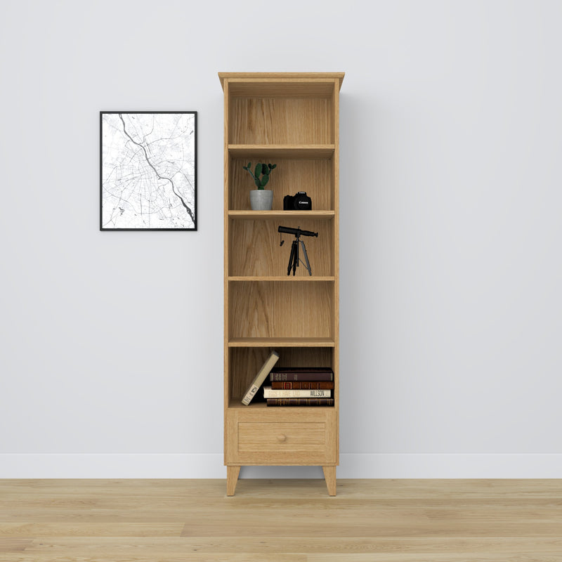 Oak shelf 1S 57 Scandi oak natural