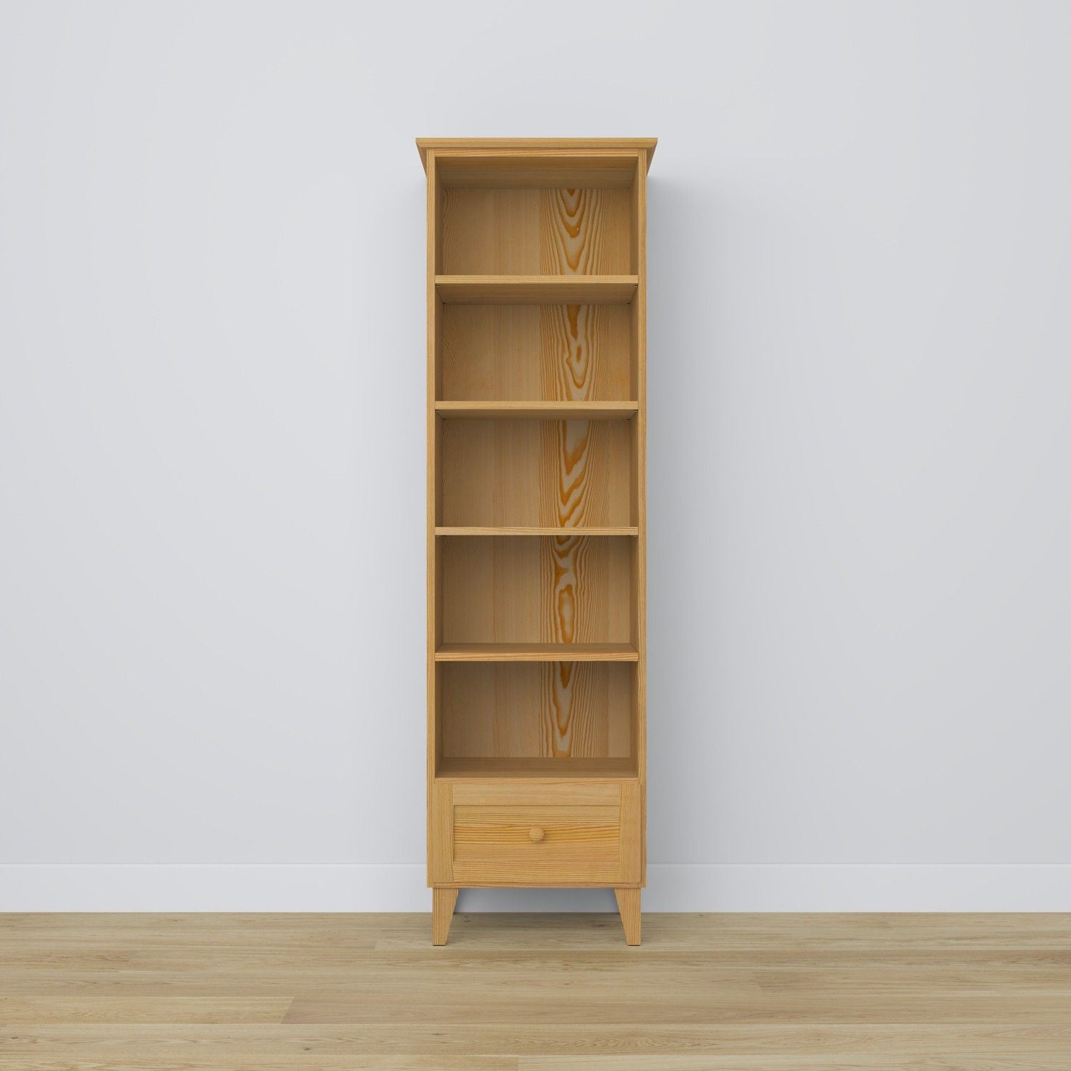Pine shelf 1S 57 Scandi natural pine