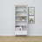 Wooden shelf 1S 80 Scandi white / oak