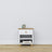 Wooden bedside table 1S N02 Scandi white / natural oak