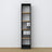 Wooden shelf N01 black / oak