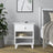 Wooden bedside table 1S N02 Scandi white