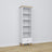 Wooden shelf 1S 57 Scandi white / oak