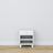 Wooden bedside table 1S N02 Scandi white