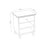 Wooden bedside table 1S N02 Scandi grey