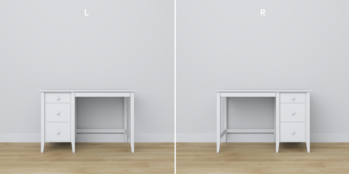 Wooden desk 3S Scandi white