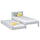 Wooden bed with mattress drawer grey – child’s room, scandi Nizio