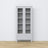 Wooden display cabinet 1S 90 Scandi grey