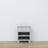 Wooden bedside table 1S N02 Scandi grey