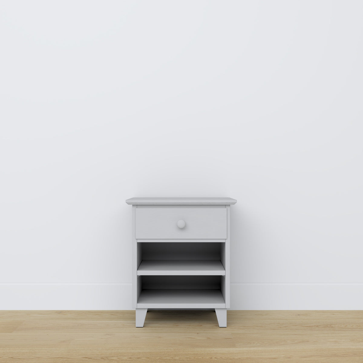 Wooden bedside table 1S N02 Scandi grey