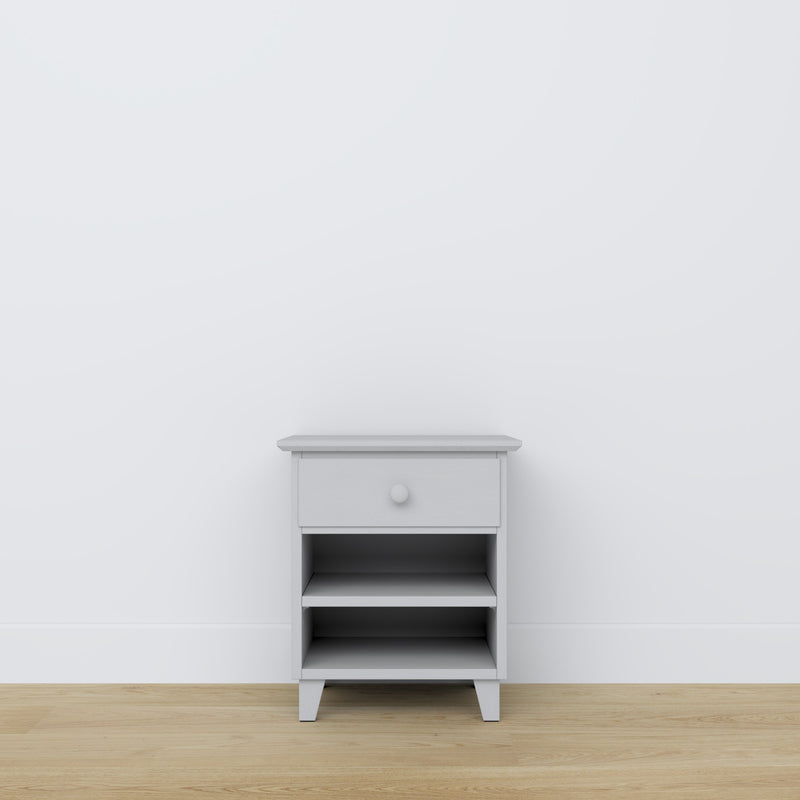 Wooden bedside table 1S N02 Scandi grey