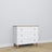 Wooden chest of drawers 3S 105 Scandi white / natural oak