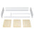 Wooden low bed N02 grey