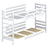 Łóżko piętrowe N03 sosna bezbarwna – dodatkowy widok, Nizio Home