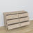 Oak chest of drawers 6S 154 Scandi oak bleached