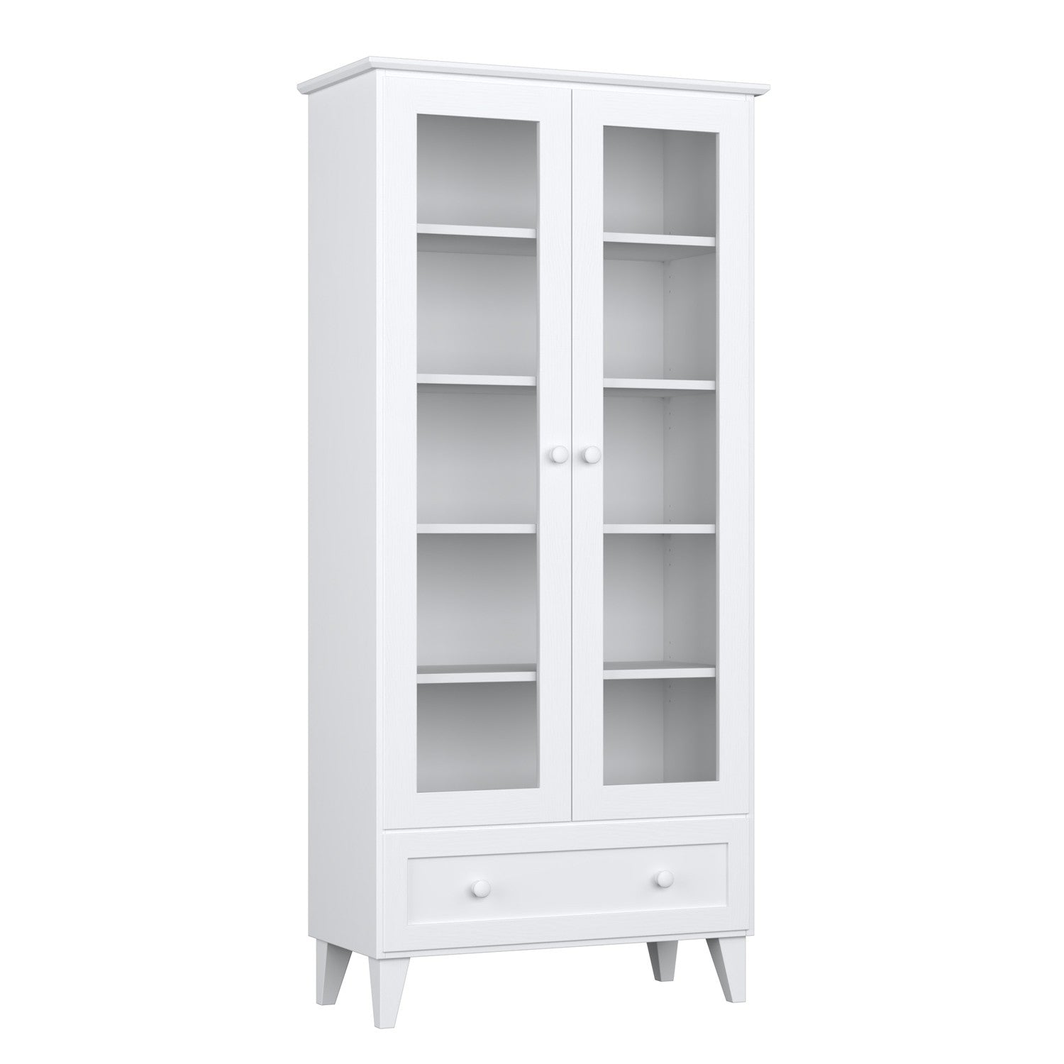 Wooden display cabinet 1S 90 Scandi white