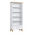 Wooden shelf 1S 80 Scandi white / oak