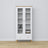 Wooden display cabinet 1S 90 Scandi white / natural oak