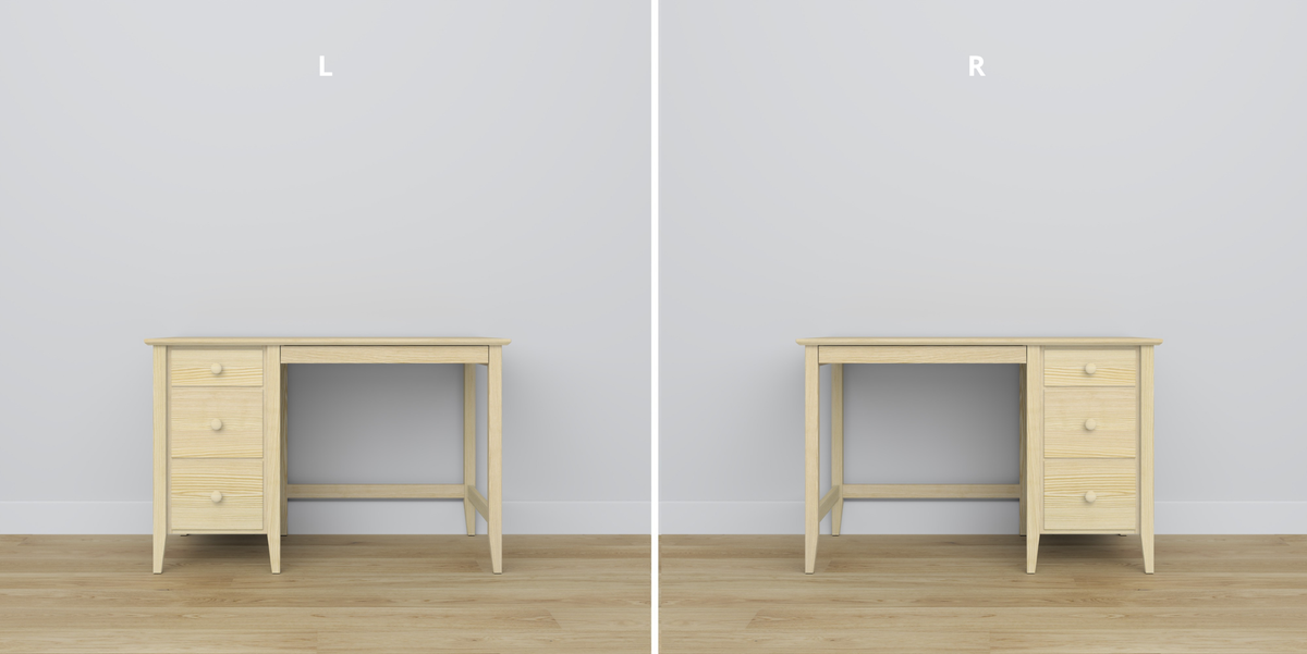 Pine desk 3S Scandi clear pine