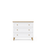 Wooden chest of drawers 3S 105 Scandi white / natural oak