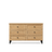 Oak chest of drawers 6S 154 Scandi oak natural / black