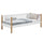 Sofa bed wooden white with oak – children’s room, Scandinavian style Nizio