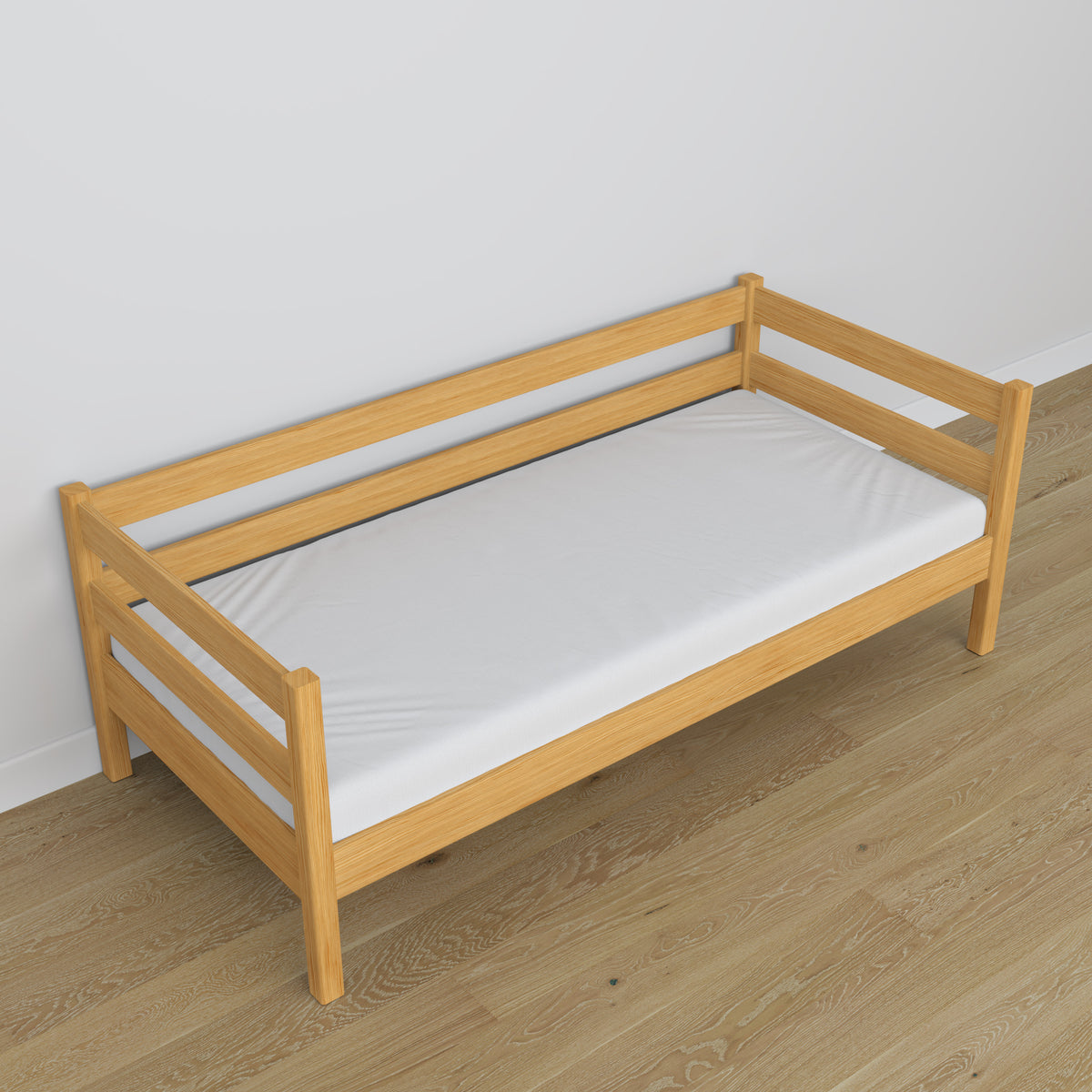 Łóżko sofa N01 sosna naturalna – dodatkowy widok, polska produkcja